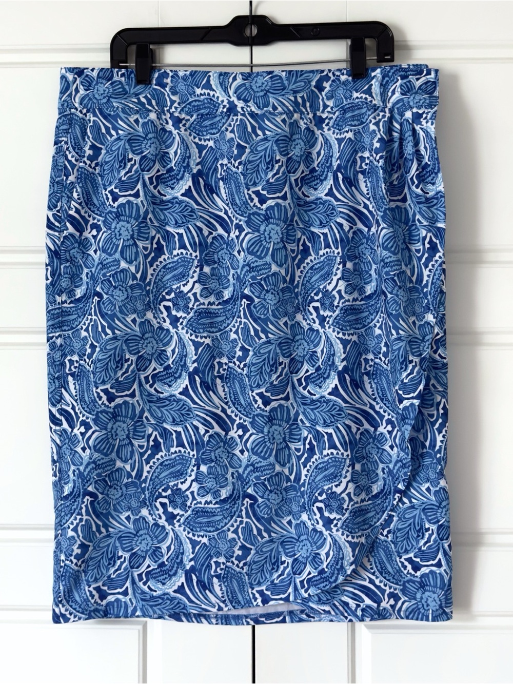Ripskirt Floral Hawaiian Wrap Skirt XL Happy Blues Length 3 Beach Tropical